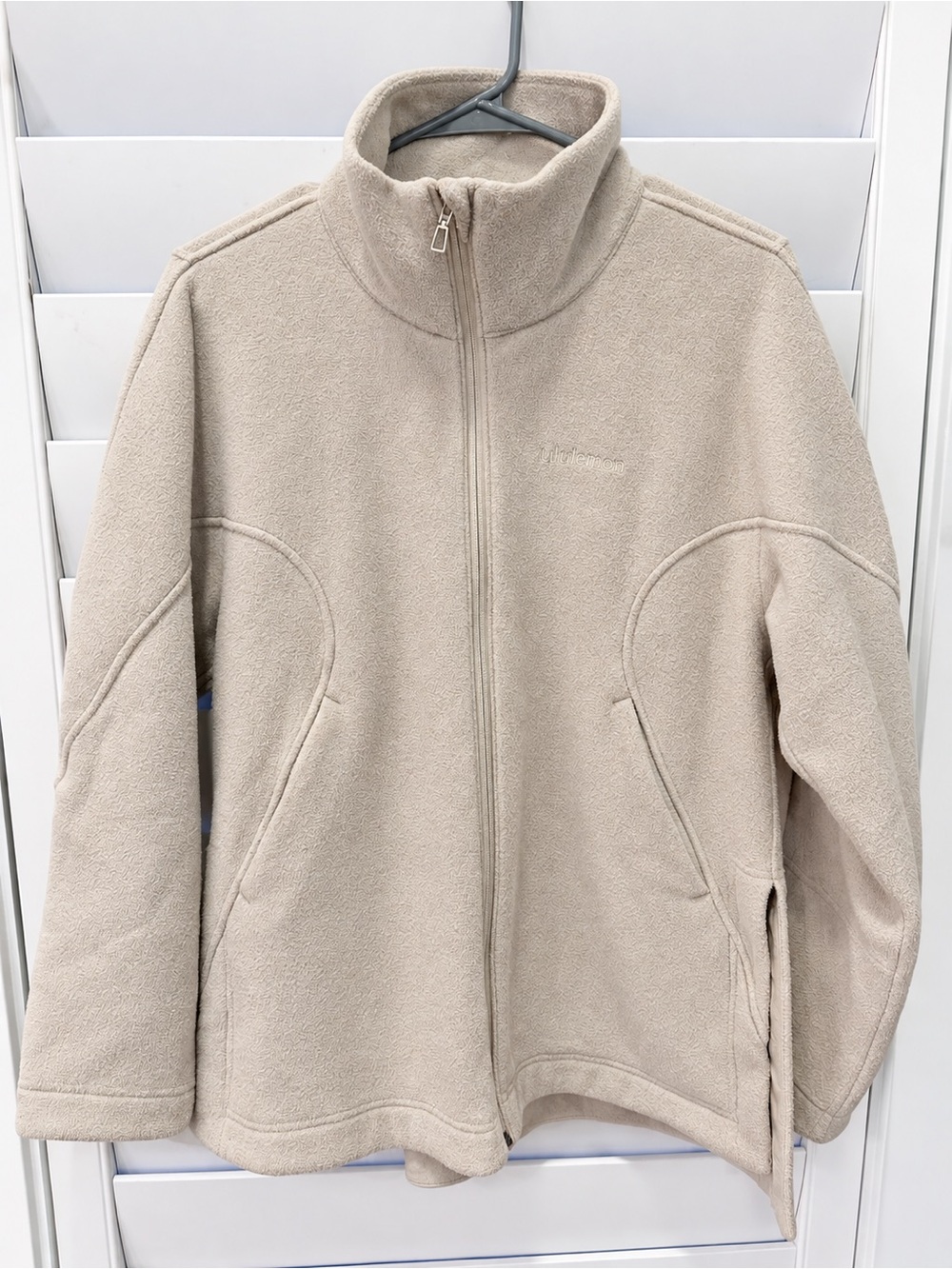 lululemon athletica Cream Teddy Fleece Full-Zip Jacket